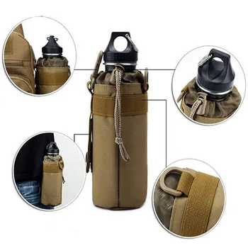 Новая многофункциональная сумка для бутылок, тактическая сумка для бутылки с водой Molle, военная сумка для кемпинга, пешего туризма, держатель для бутылки с водой на шнурке