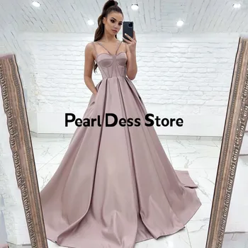 Жемчужное платье, сексуальное вечернее платье для выпускного вечера, платье для вечеринки в стиле милой девушки, Минималистичное коктейльное вечернее платье принцессы длиной до пола, Саудовская Аравия