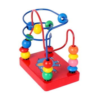 Развивающая игрушка-головоломка для мальчиков и девочек, мини-слоник с бусинками, игрушки