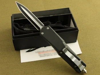 Micro OTF Tech Knife Combat Troo Series 440 Лезвие Твердостью 57HRC Из Цинково-алюминиевого Сплава С Ручкой Для Наружной Самообороны Карманный Нож