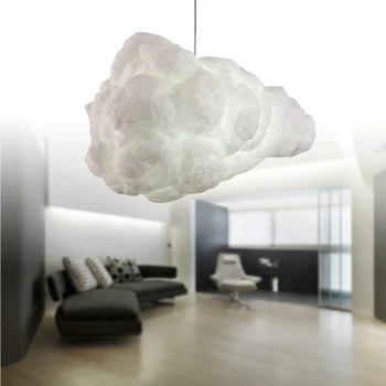 Креативная светодиодная модная тканевая декоративная люстра Dark Cloud для домашнего ресторана, бара, кафе (без провода заземления)