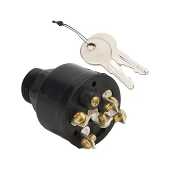 Выключатель зажигания, 3-позиционный переключатель ключа зажигания 87-88107 для большинства подвесных двигателей