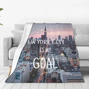 Нью-Йорк, Мягкое фланелевое покрывало для дивана-кровати, теплое одеяло, легкие одеяла для дивана, дорожное одеяло