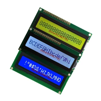 Модуль 5V LCD1601 1601A Серый/синий/зеленый экран 16x1 символьный ЖК-дисплей 1601 для STM32 51