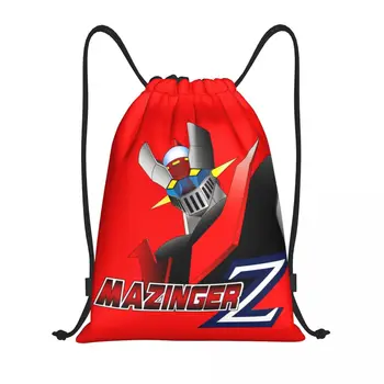Изготовленные на заказ Сумки-рюкзаки Mazinger Z Drawstring для мужчин и женщин, легкие сумки-рюкзаки UFO Robot, аниме Манга, спортивные сумки для спортзала, сумки для покупок